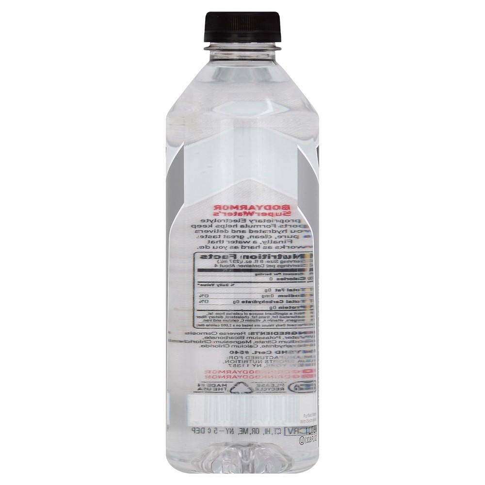 BODYARMOR Body Armor Alkaline Water pH 9+ SportWater 1 lt 1 liter Shipt