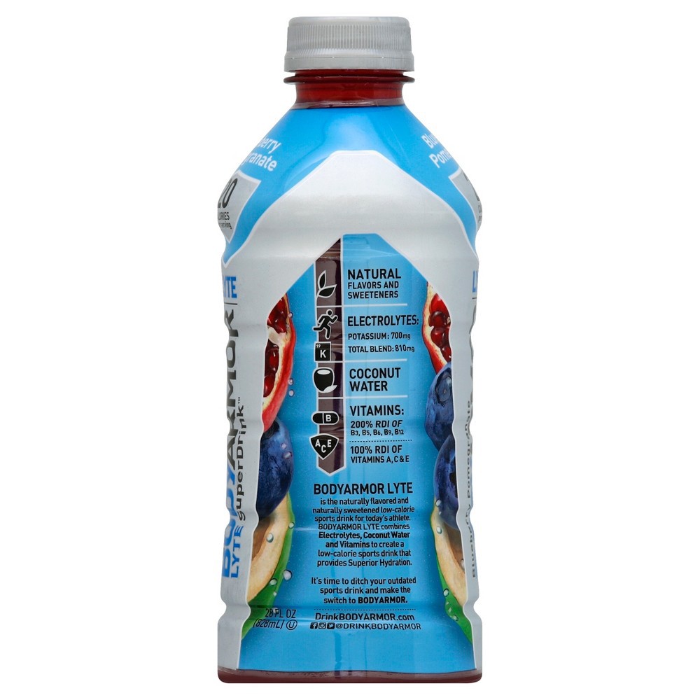 slide 3 of 3, BODYARMOR LYTE Blueberry Pomegranate Bottle - 28 fl oz, 28 fl oz