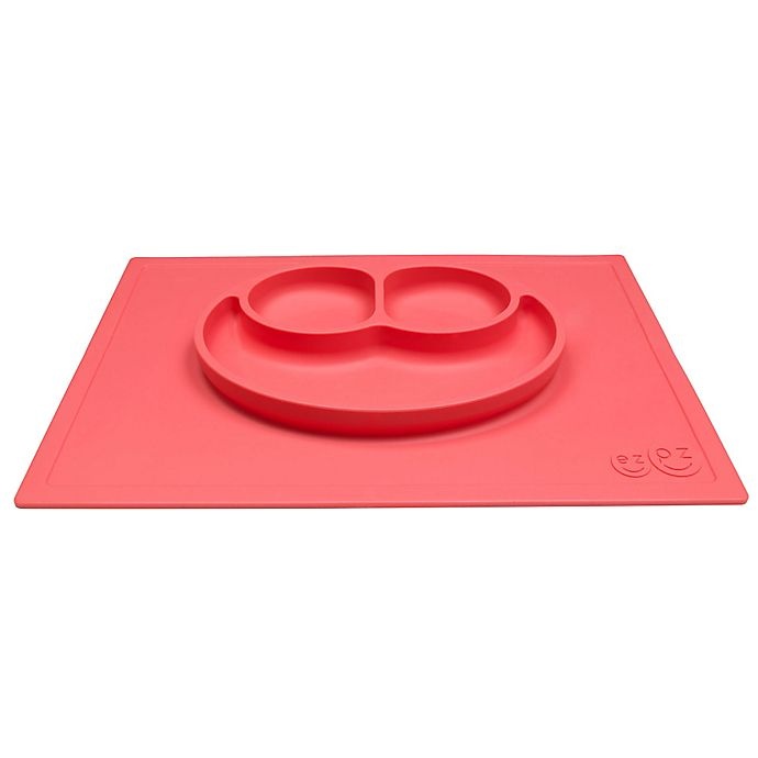 slide 2 of 6, ezpz Happy Mat Placemat - Coral, 1 ct