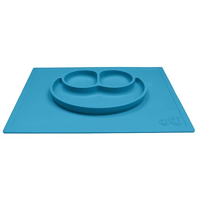 slide 3 of 6, ezpz Happy Mat Placemat - Blue, 1 ct