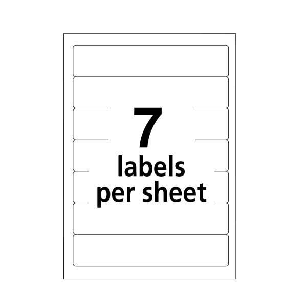 slide 5 of 6, Avery Removable File Folder Labels, 5230, White, 252 ct