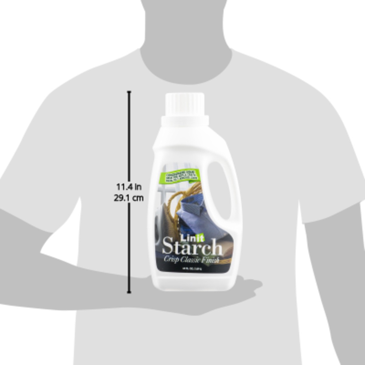 slide 9 of 9, Linit Liquid Starch, 64 fl oz