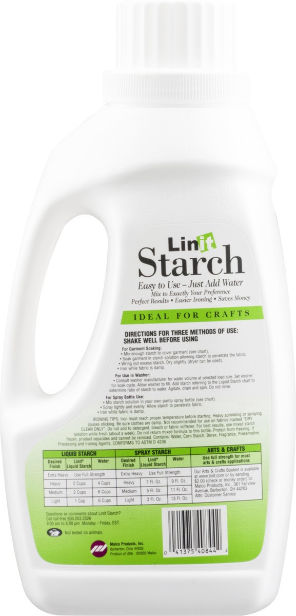 slide 6 of 9, Linit Liquid Starch, 64 fl oz