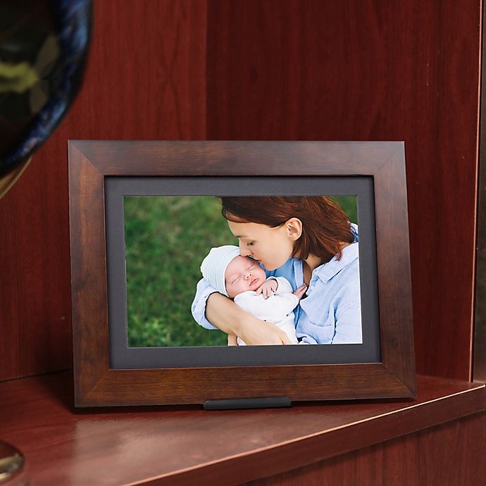 slide 2 of 11, Brookstone PhotoShare Friends and Family Large Smart Frame - Espresso, 1 ct