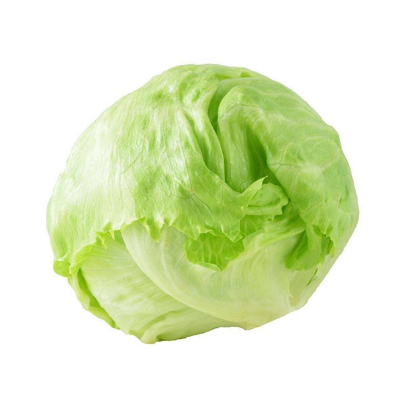 slide 1 of 4, Organic Iceberg Lettuce - each, 1 ct