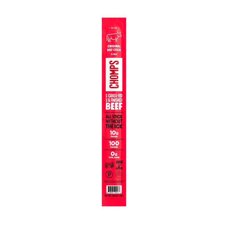 slide 1 of 7, Chomps Snack Sticks Original Beef Meat Stick - 1.15oz, 1.15 oz