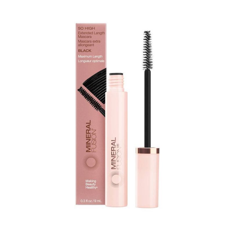 slide 1 of 9, Mineral Fusion So High Extended Length Mascara - Black - 0.3oz, 0.3 oz