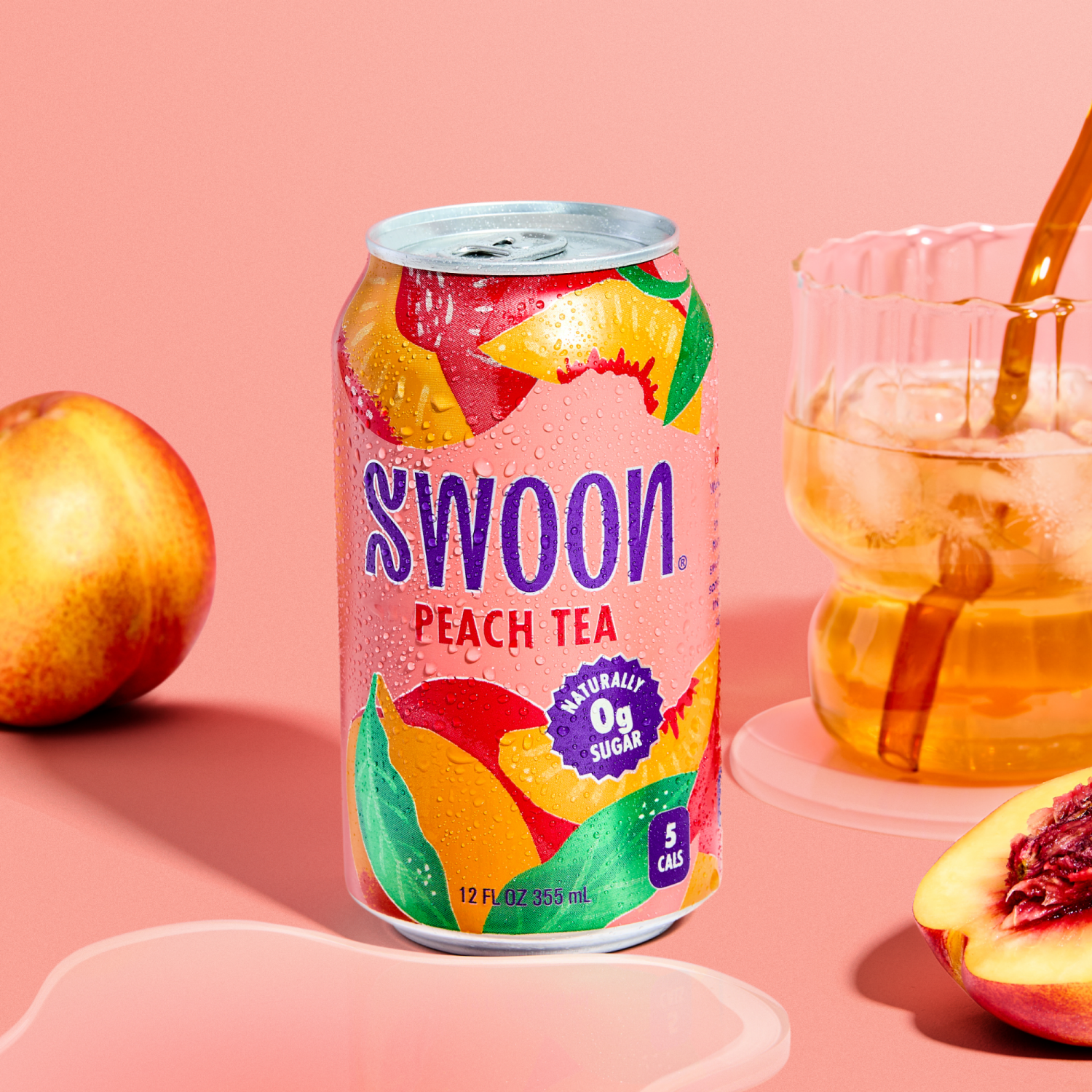 slide 4 of 5, Swoon Peach Tea - 12 fl oz, 12 fl oz