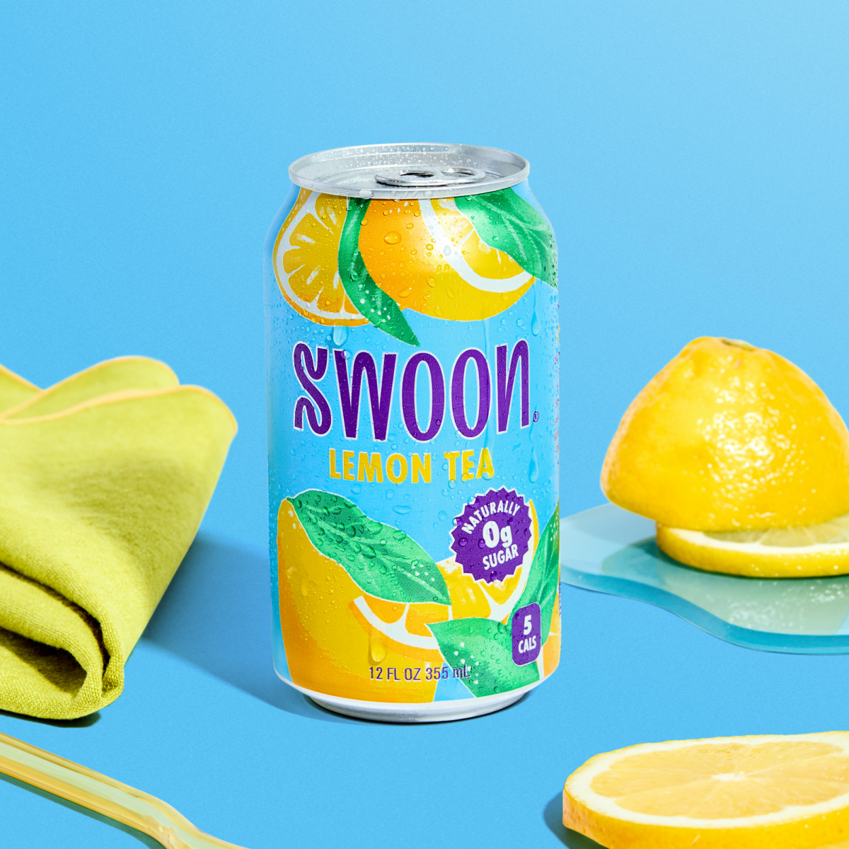 slide 10 of 13, Swoon Zero Sugar Lemon Tea, 12 oz