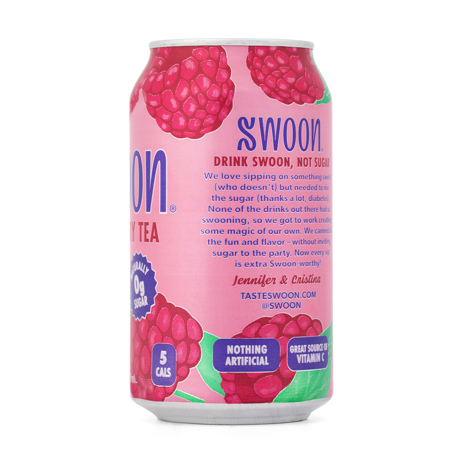 slide 3 of 5, Swoon 12oz Zero Sugar Raspberry Tea, 12 fl oz