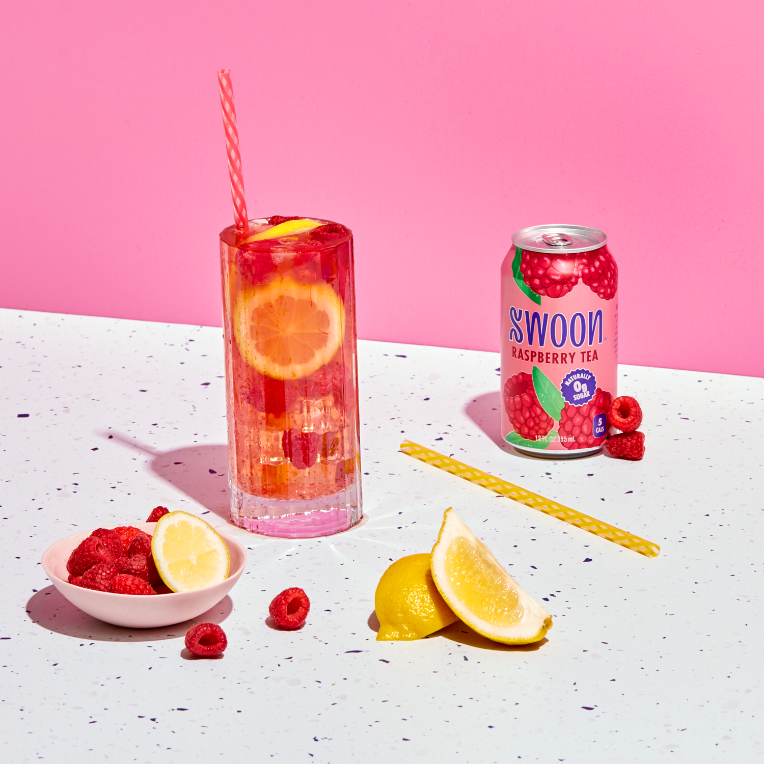 slide 5 of 5, Swoon 12oz Zero Sugar Raspberry Tea, 12 fl oz