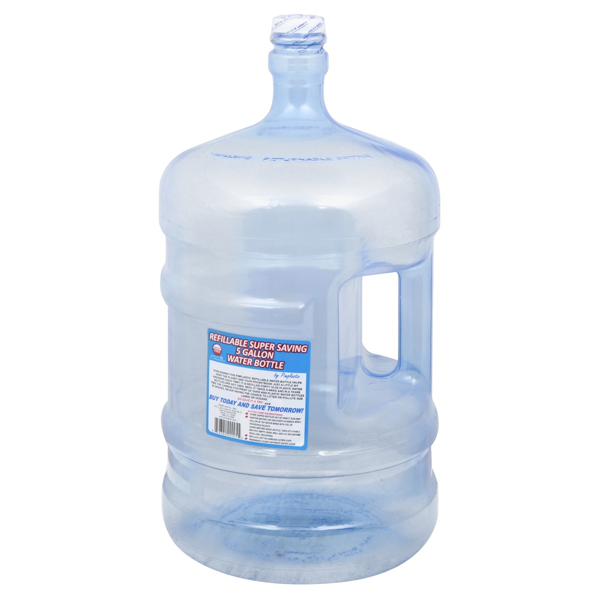 slide 3 of 8, Pimplastic Refillable 5 Gallon Water Bottle 1 ea, 1 ct