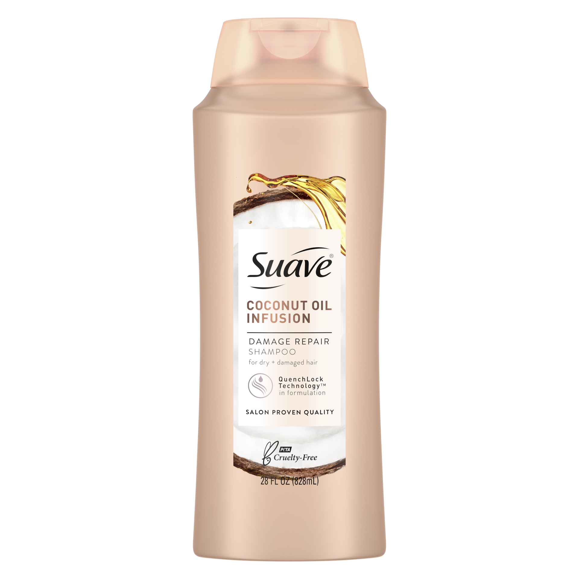 slide 2 of 4, Suave Professionals Damage Repair Shampoo Coconut Oil Infusion, 28 oz, 28 oz