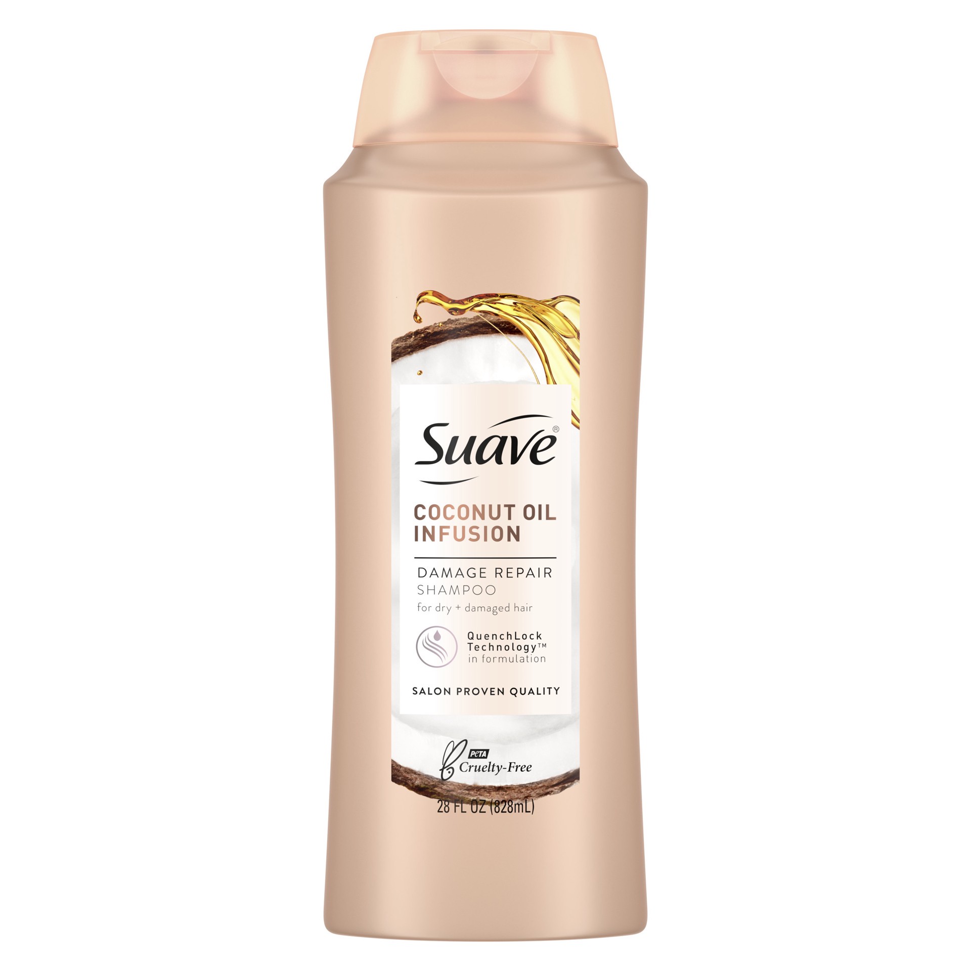 slide 1 of 4, Suave Professionals Damage Repair Shampoo Coconut Oil Infusion, 28 oz, 28 oz