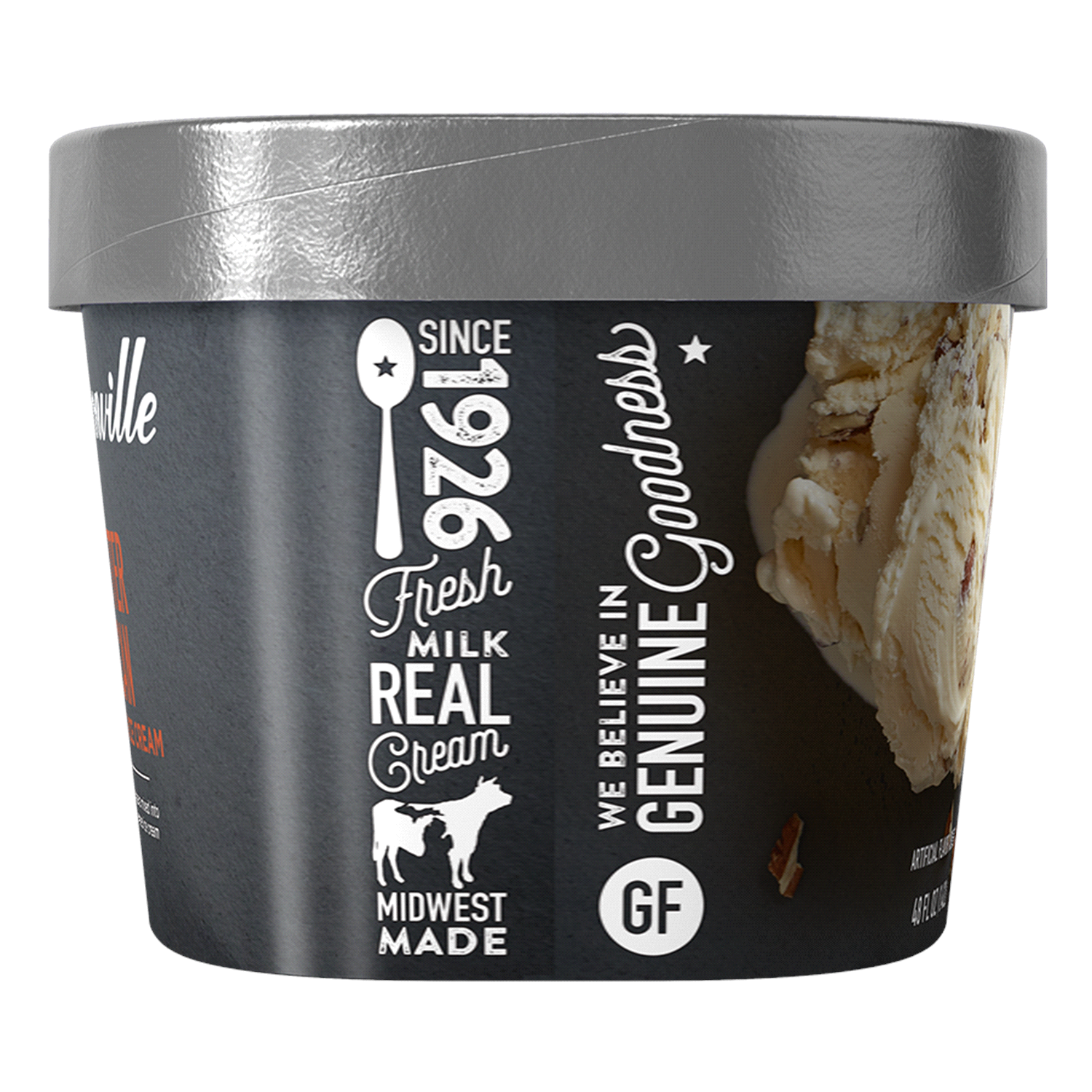 slide 3 of 4, Hudsonville Butter Pecan Flavored Ice Cream 48 fl oz, 48 fl oz