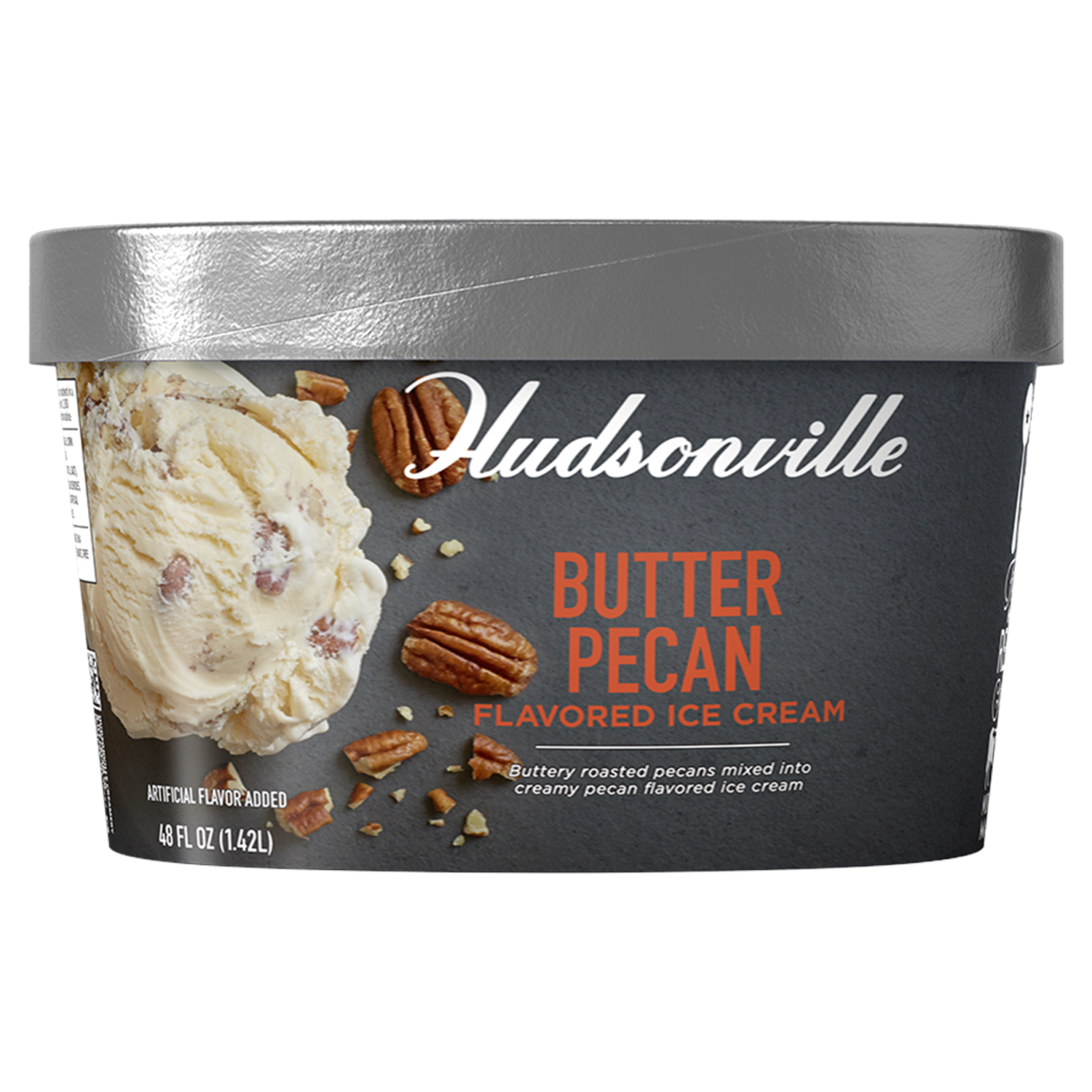 slide 1 of 4, Hudsonville Butter Pecan Flavored Ice Cream 48 fl oz, 48 fl oz