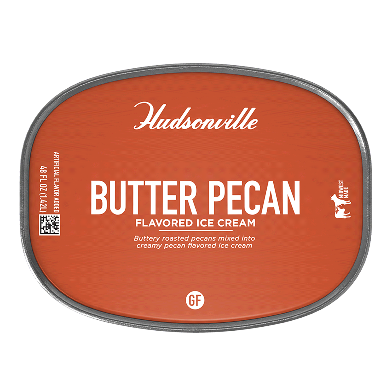 slide 4 of 4, Hudsonville Butter Pecan Flavored Ice Cream 48 fl oz, 48 fl oz