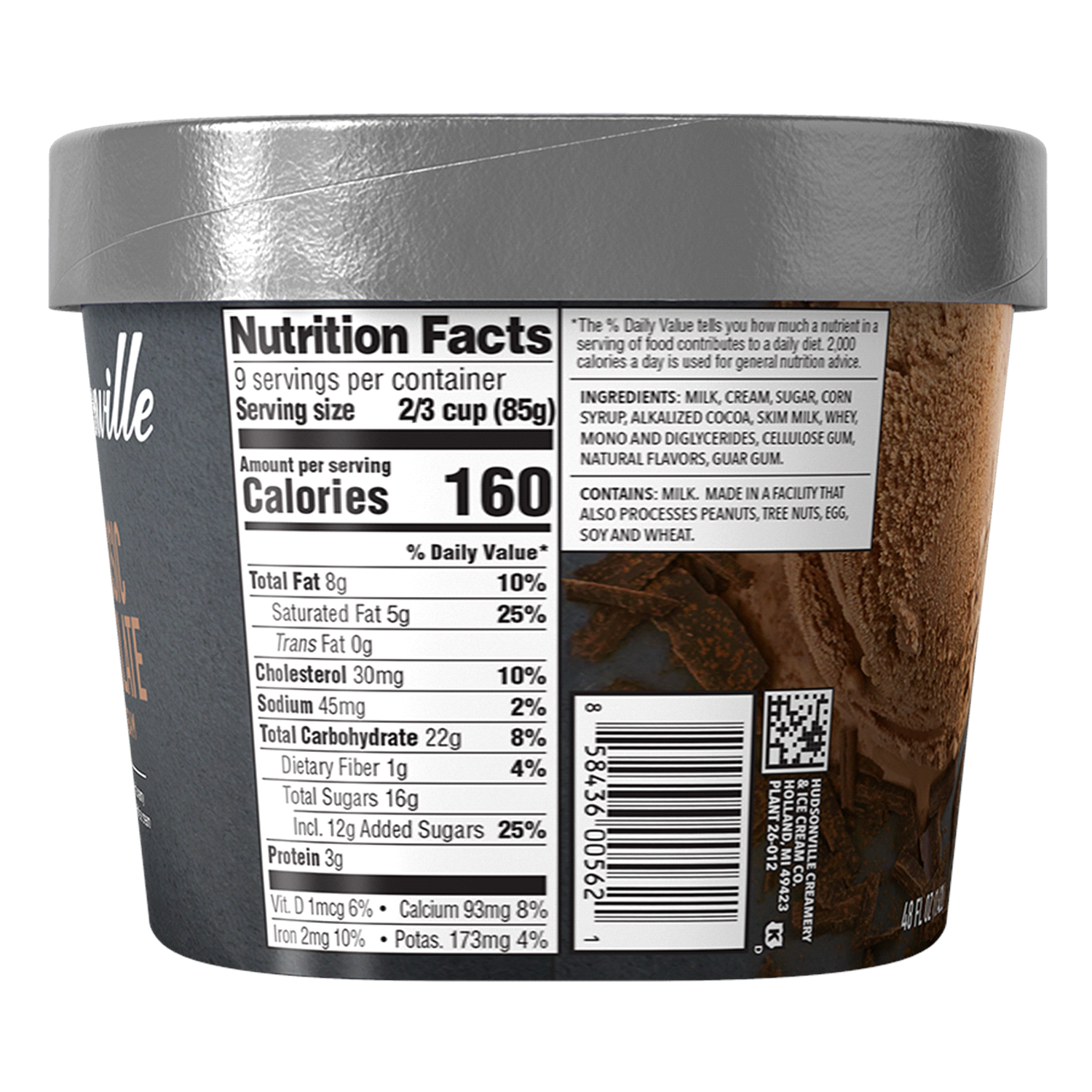 slide 2 of 4, Hudsonville Classic Chocolate Ice Cream 48 fl oz, 48 fl oz