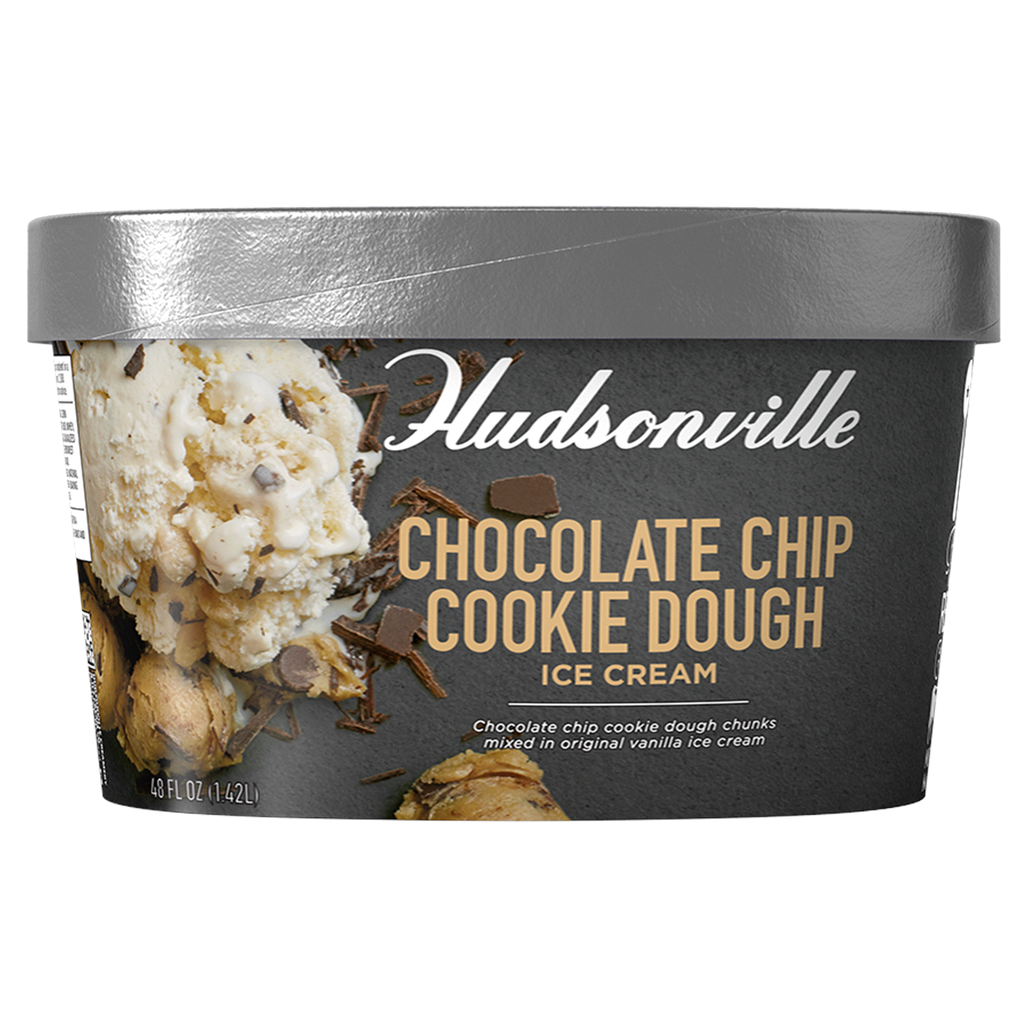 slide 1 of 4, Hudsonville Chocolate Chip Cookie Dough Ice Cream Tub, 48 oz