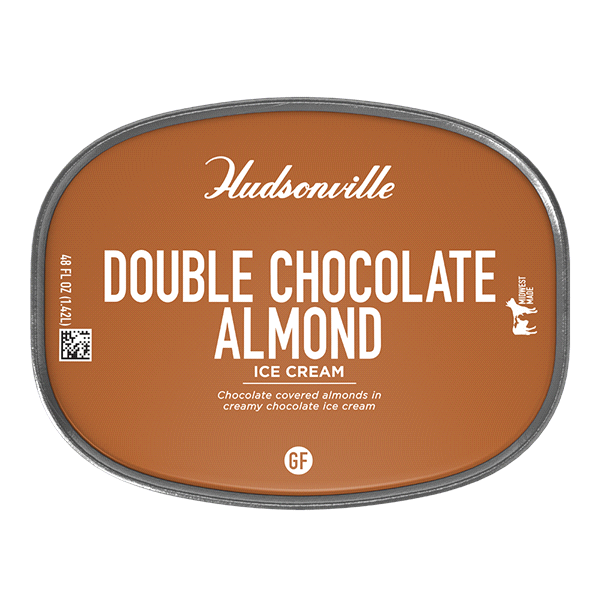 slide 3 of 21, Hudsonville Ice Cream Double Chocolate Almond, 48 oz