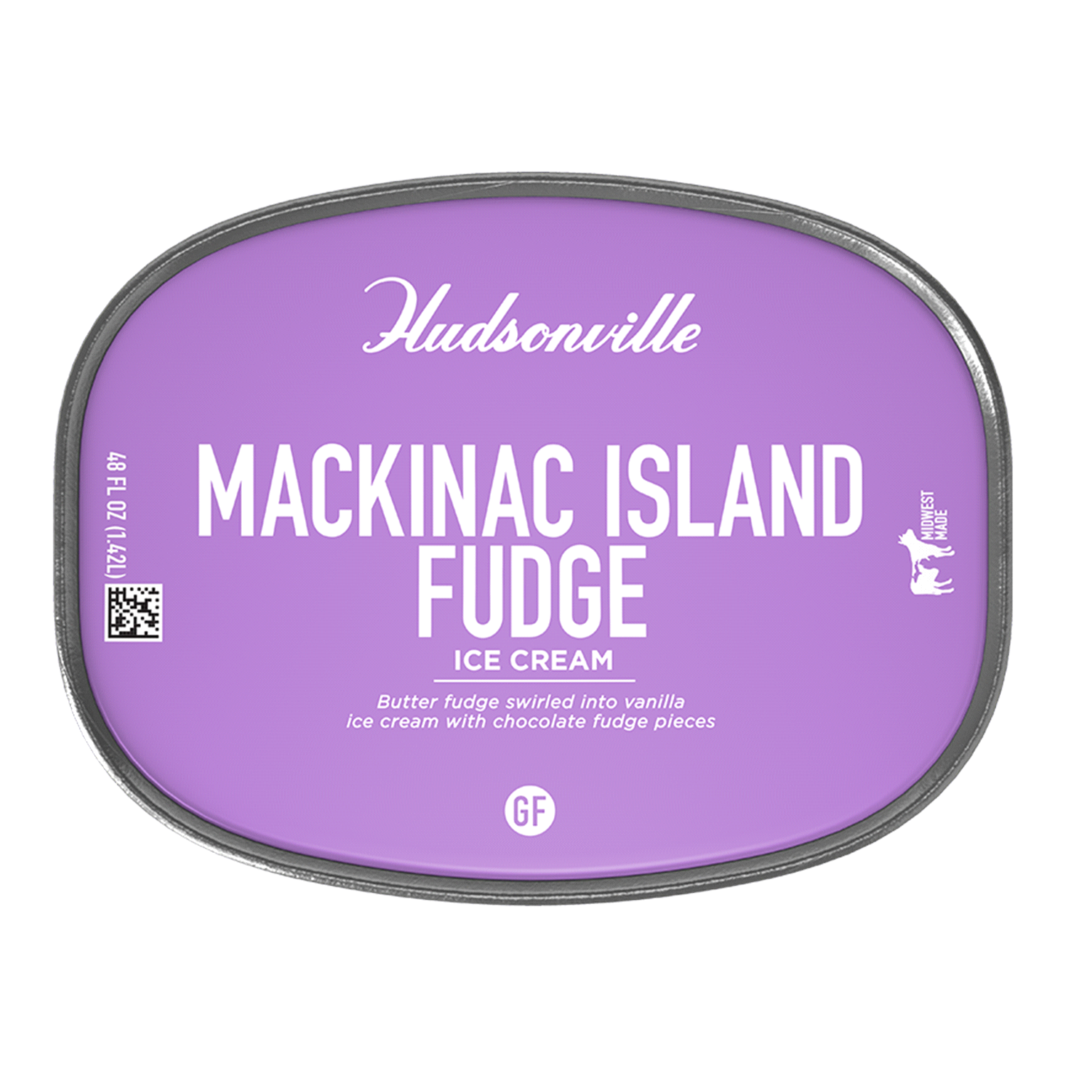 slide 4 of 4, Hudsonville Mackinac Island Fudge Ice Cream 48 fl oz, 48 fl oz