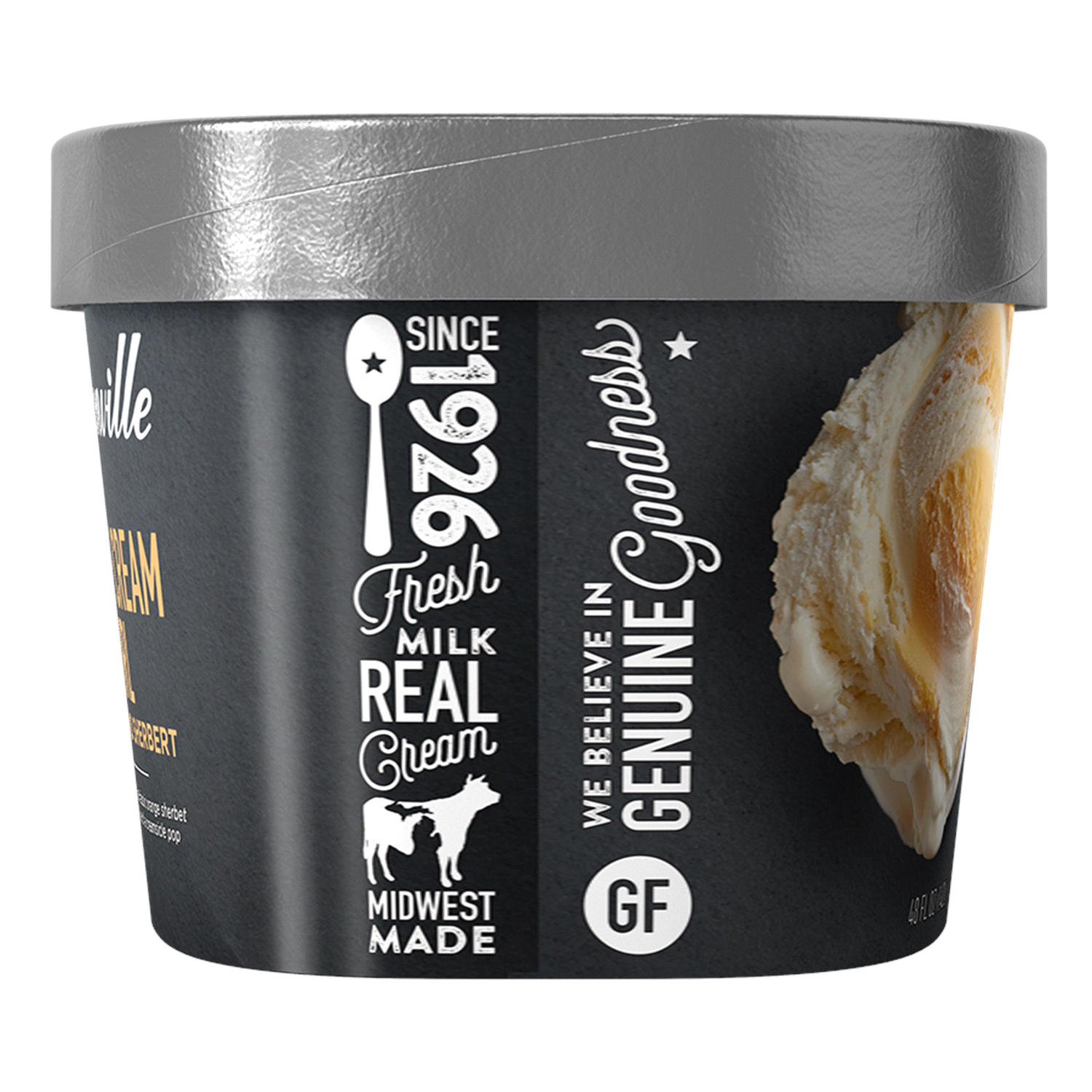 slide 3 of 4, Hudsonville Ice Cream Orange Cream Swirl, 48 oz