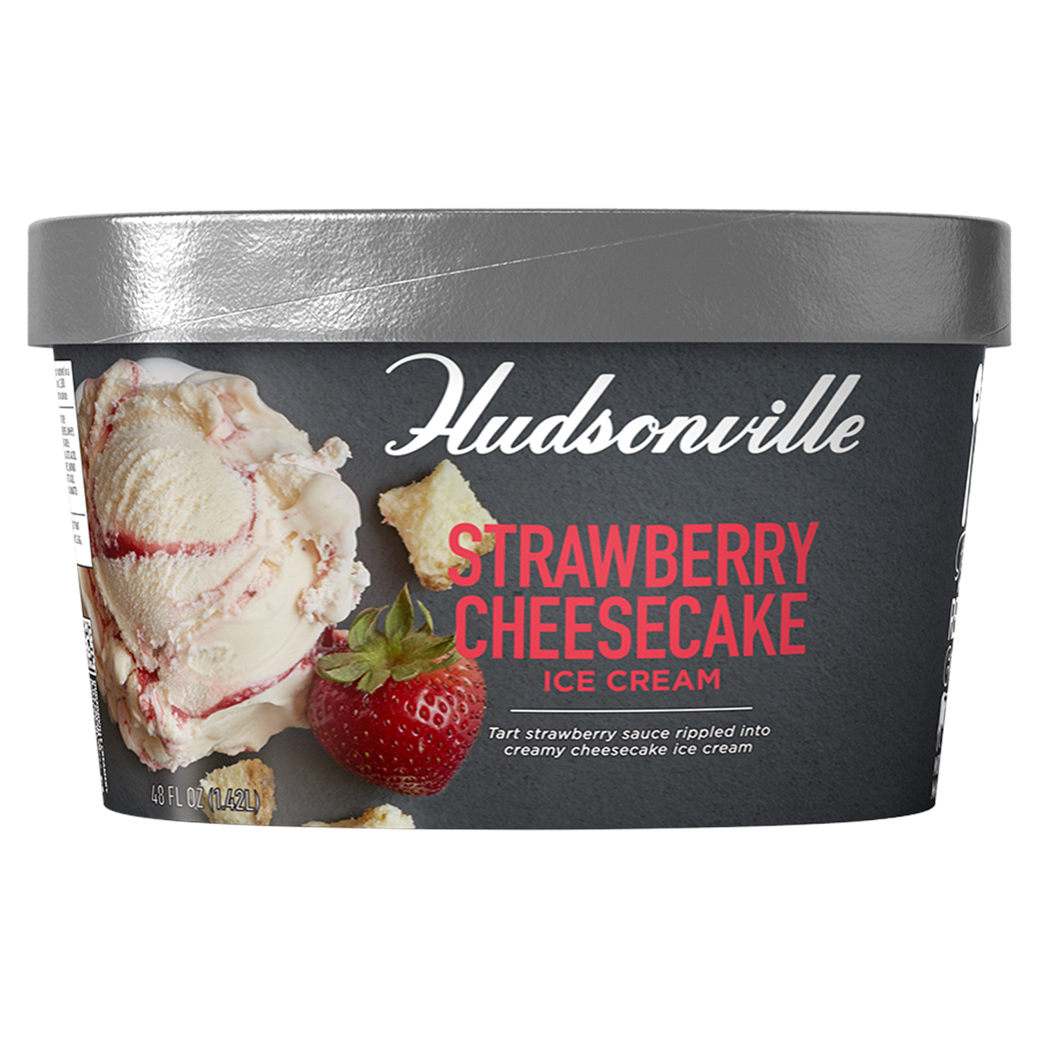 slide 1 of 4, Hudsonville Strawberry Cheesecake Ice Cream 48 oz, 48 oz