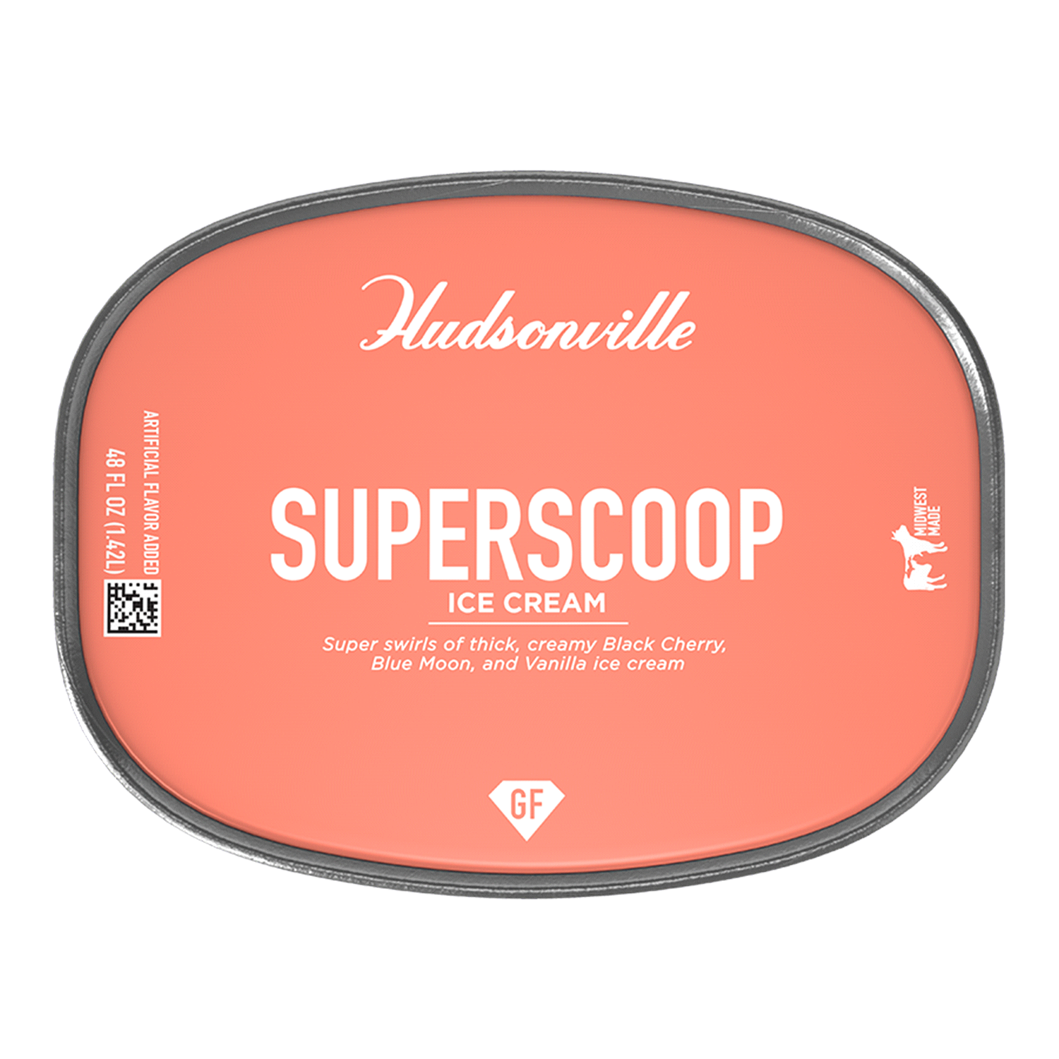 slide 4 of 4, Hudsonville Super Scoop Ice Cream 48 fl oz, 48 fl oz