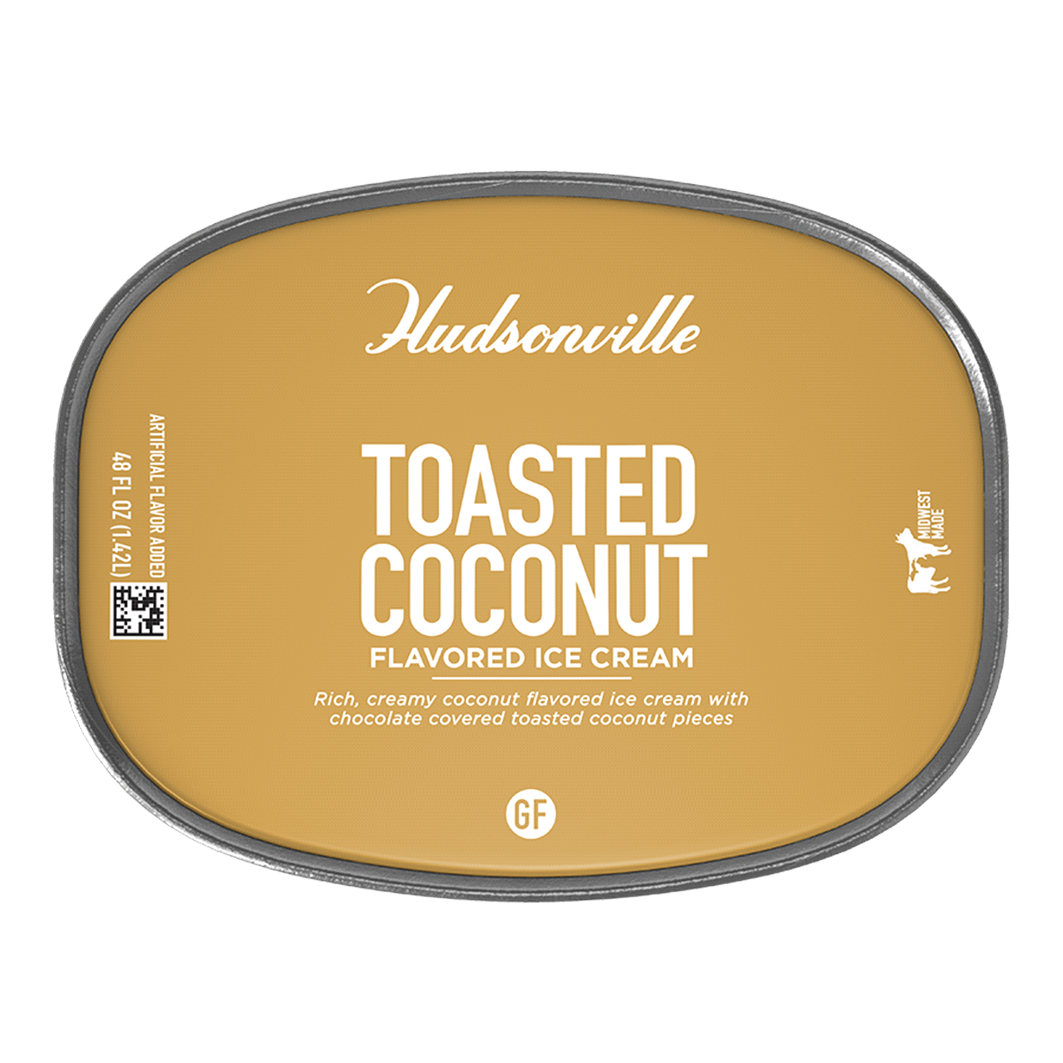 slide 4 of 4, Hudsonville Ice Cream Toasted Coconut, 48 oz