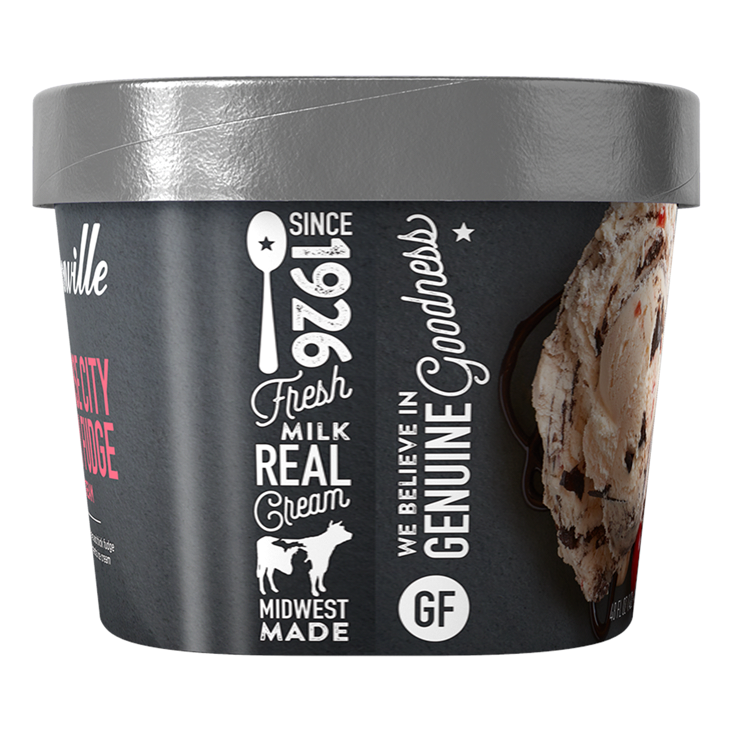 slide 3 of 4, Hudsonville Traverse City Cherry Fudge Ice Cream 48 fl oz, 48 fl oz