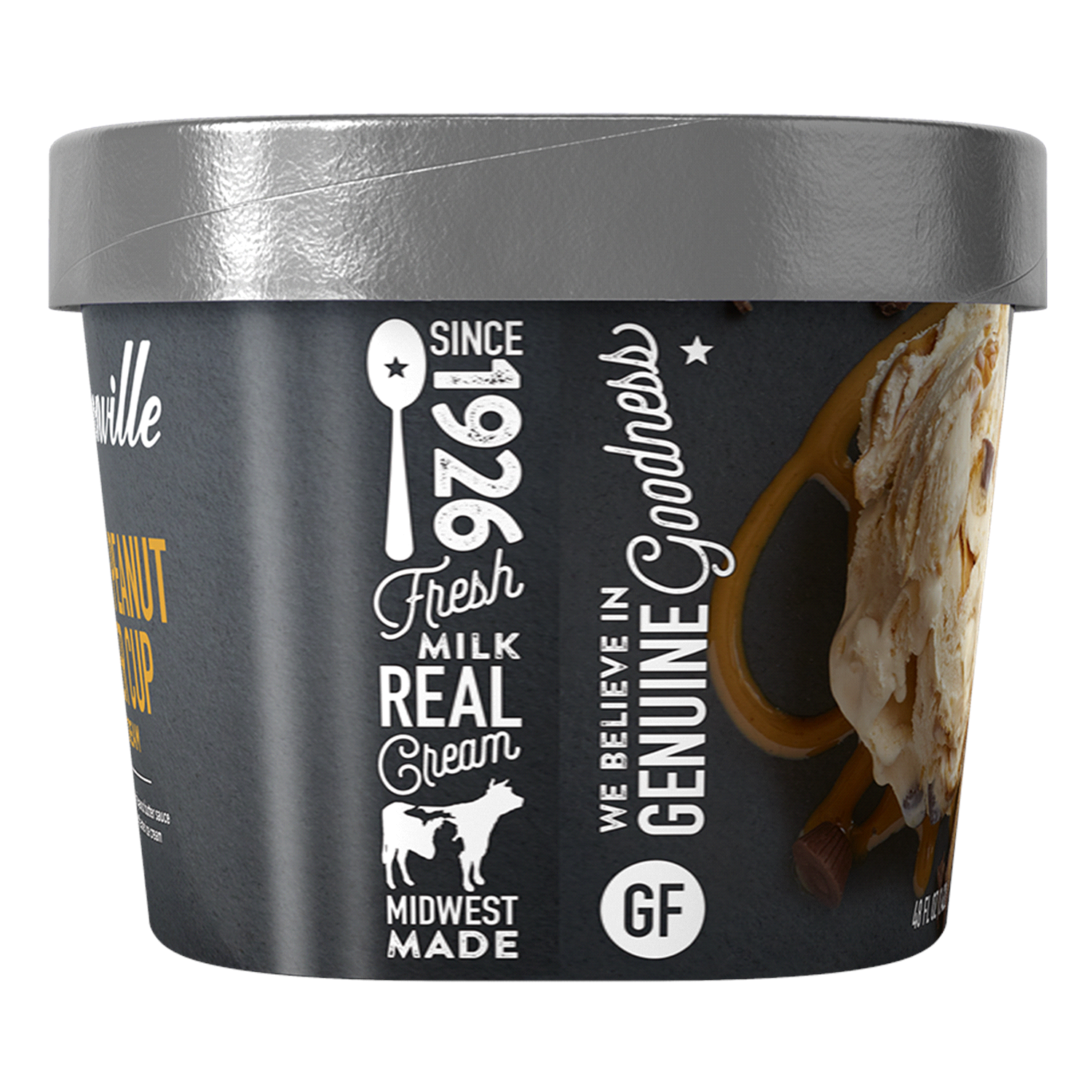 slide 3 of 4, Hudsonville Triple Peanut Butter Cup Ice Cream 48 oz, 48 oz