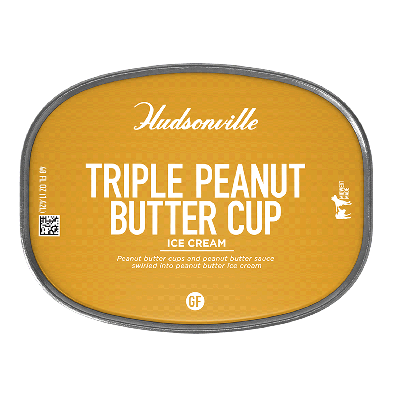 slide 4 of 4, Hudsonville Triple Peanut Butter Cup Ice Cream 48 oz, 48 oz