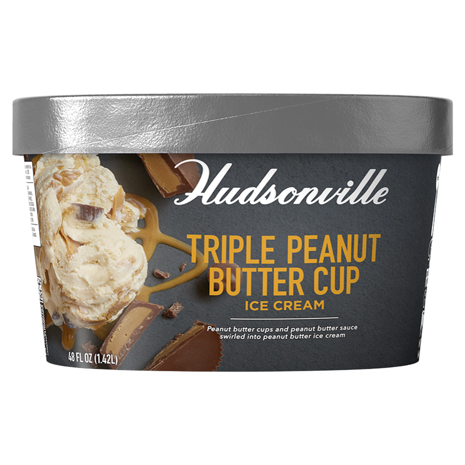 slide 1 of 4, Hudsonville Triple Peanut Butter Cup Ice Cream 48 oz, 48 oz