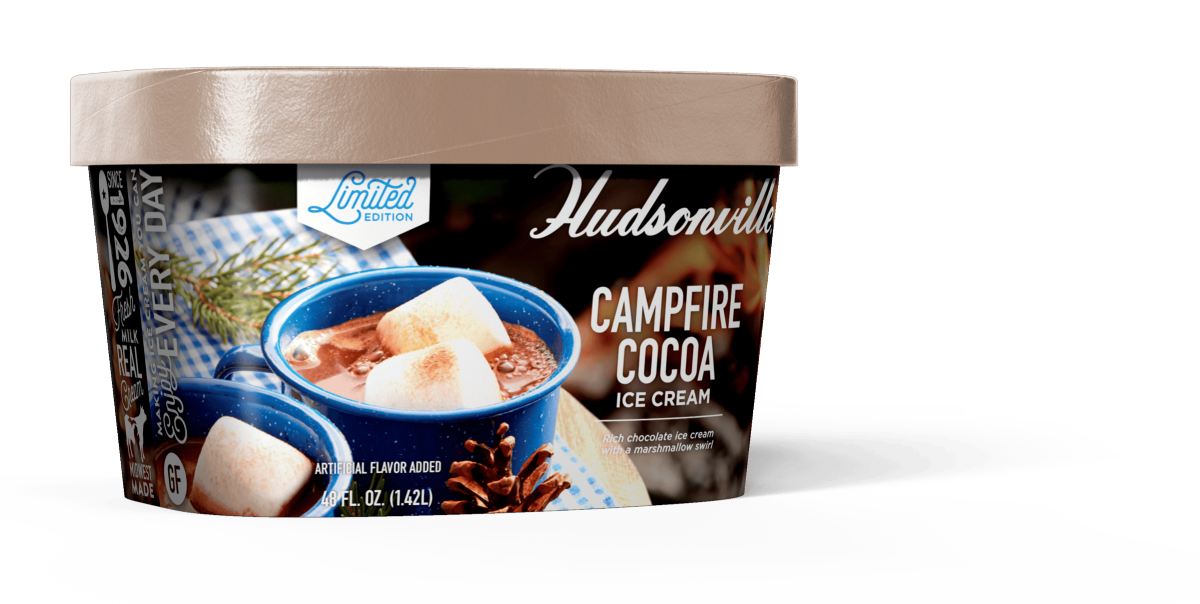 slide 3 of 5, Hudsonville Caramel Popcorn Movie Mix Ice Cream, 48 oz