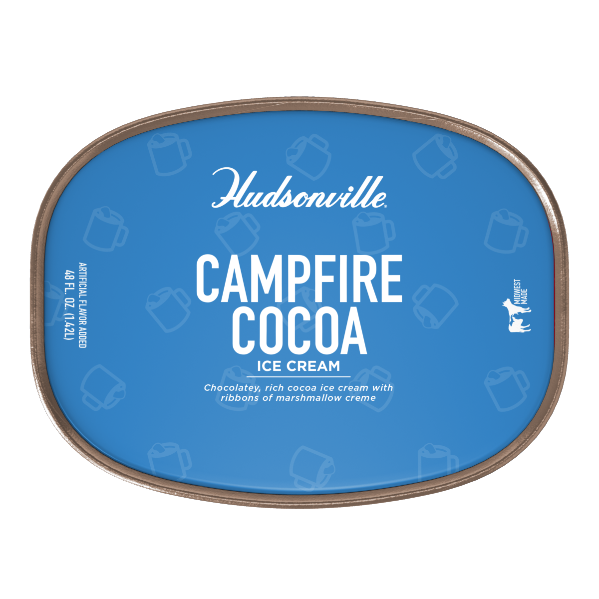 slide 2 of 5, Hudsonville Caramel Popcorn Movie Mix Ice Cream, 48 oz