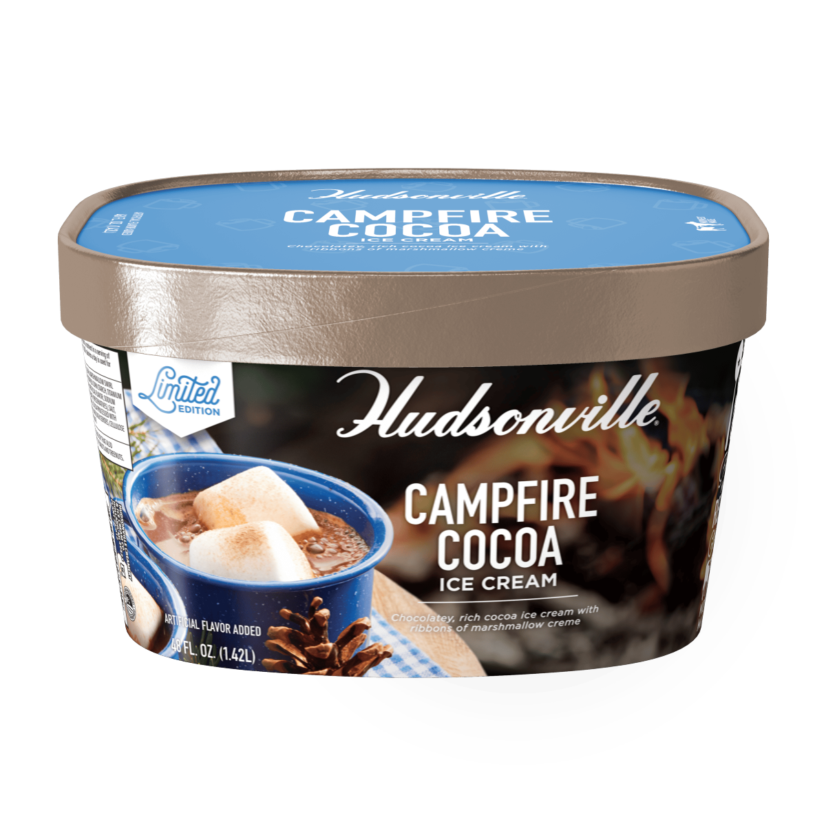 slide 1 of 5, Hudsonville Caramel Popcorn Movie Mix Ice Cream, 48 oz