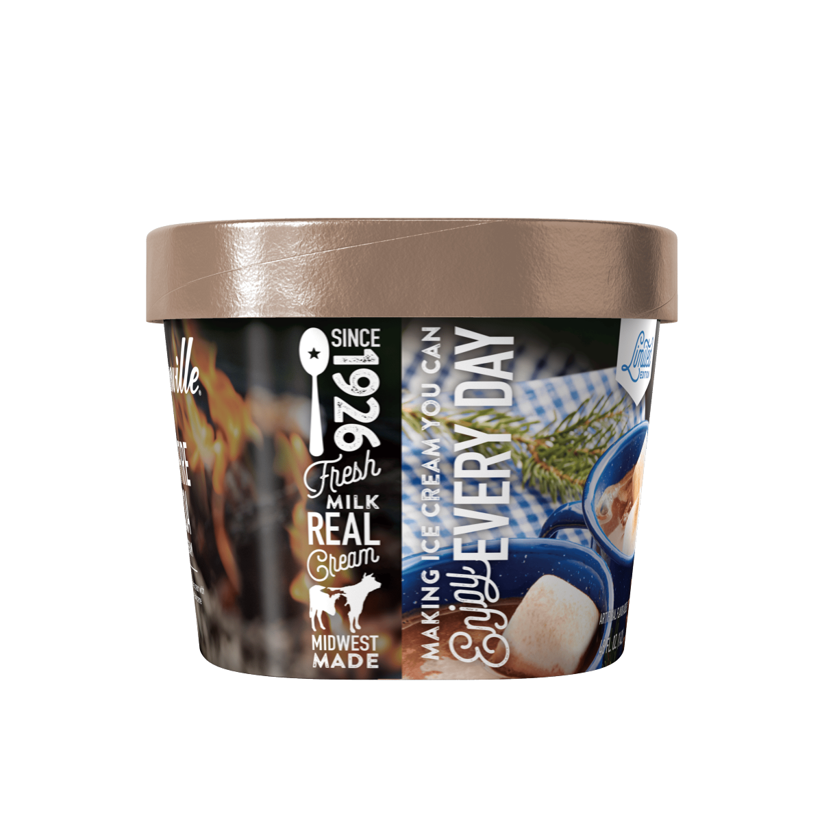 slide 5 of 5, Hudsonville Caramel Popcorn Movie Mix Ice Cream, 48 oz