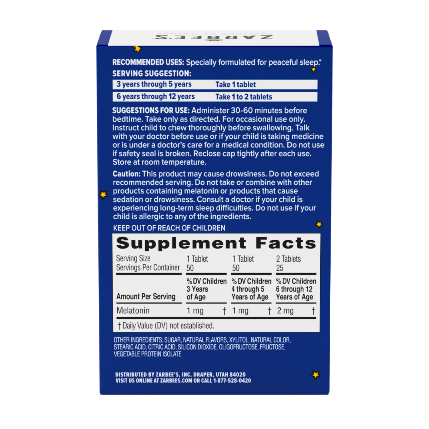 slide 6 of 8, Zarbee's Naturals Children's Sleep with Melatonin Supplement, Natural Grape, 50 Chewables, 50 ct