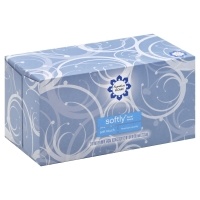 slide 1 of 1, Signature Home Facial Tissue Softly White Two-Ply, 210 ct