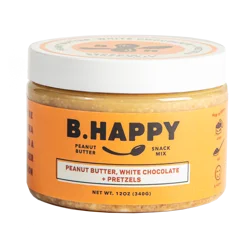 B. Happy Peanut Butter, Dream Big White Chocolate Pretzel Mix