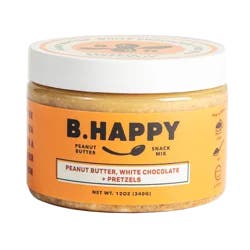 B. Happy Peanut Butter, Dream Big White Chocolate Pretzel Mix