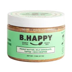 B. Happy Peanut Butter, Milk Chocolate, Toffee + Rice Crispies Snack Mix 11 oz