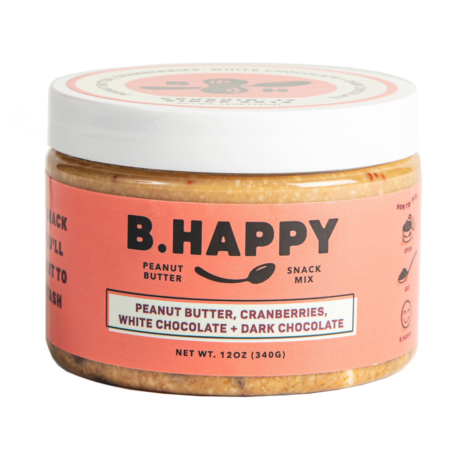 slide 1 of 1, B. Happy Joy To The World Peanut Butter Snack Mix 12 oz, 12 oz