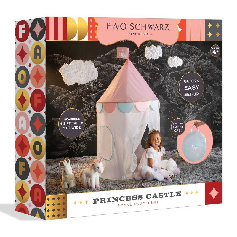 slide 6 of 7, FAO Schwarz Princess Castle Royal Play Tent, 1 ct