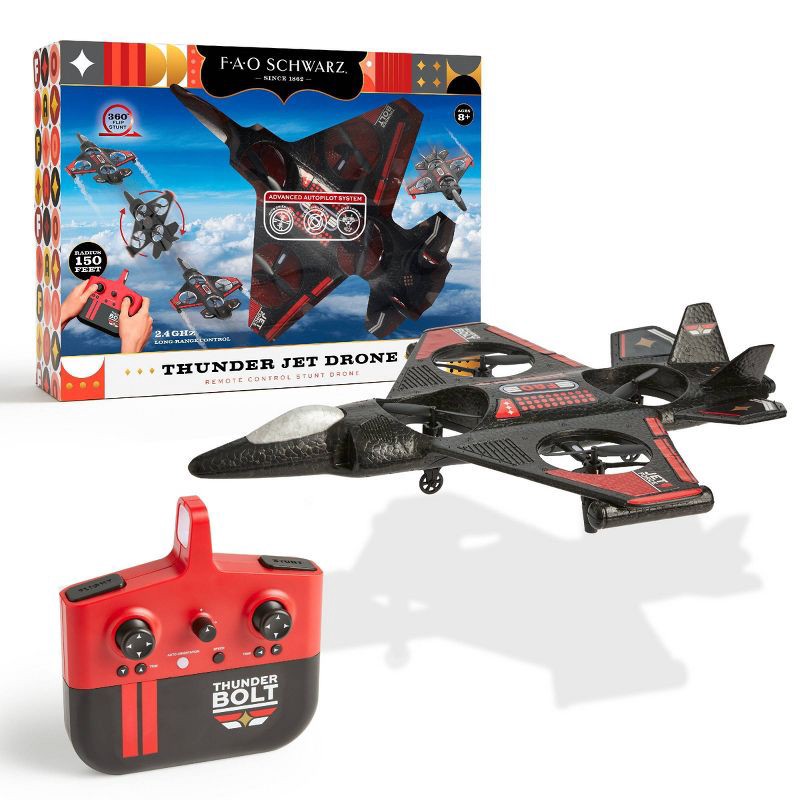 slide 1 of 6, FAO Schwarz Thunderbolt Jet X2 Drone, 1 ct