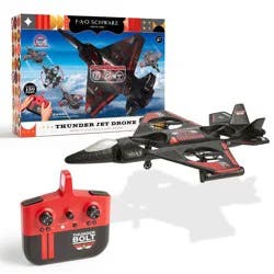 FAO Schwarz Thunderbolt Jet X2 Drone: Beginner Remote Control with Rechargeable Battery for Indoor & Outdoor Use