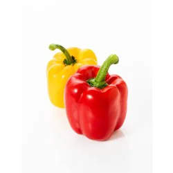 Fresh Organic Rainbow Bell Peppers - 2ct