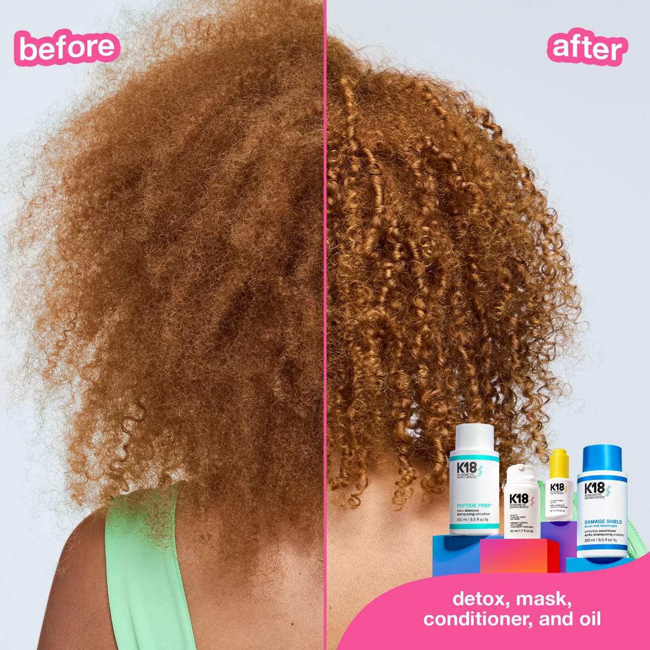 slide 5 of 9, K18 Biomimetic Hairscience DAMAGE SHIELD Protective Conditioner 8.5 oz / 250 mL,