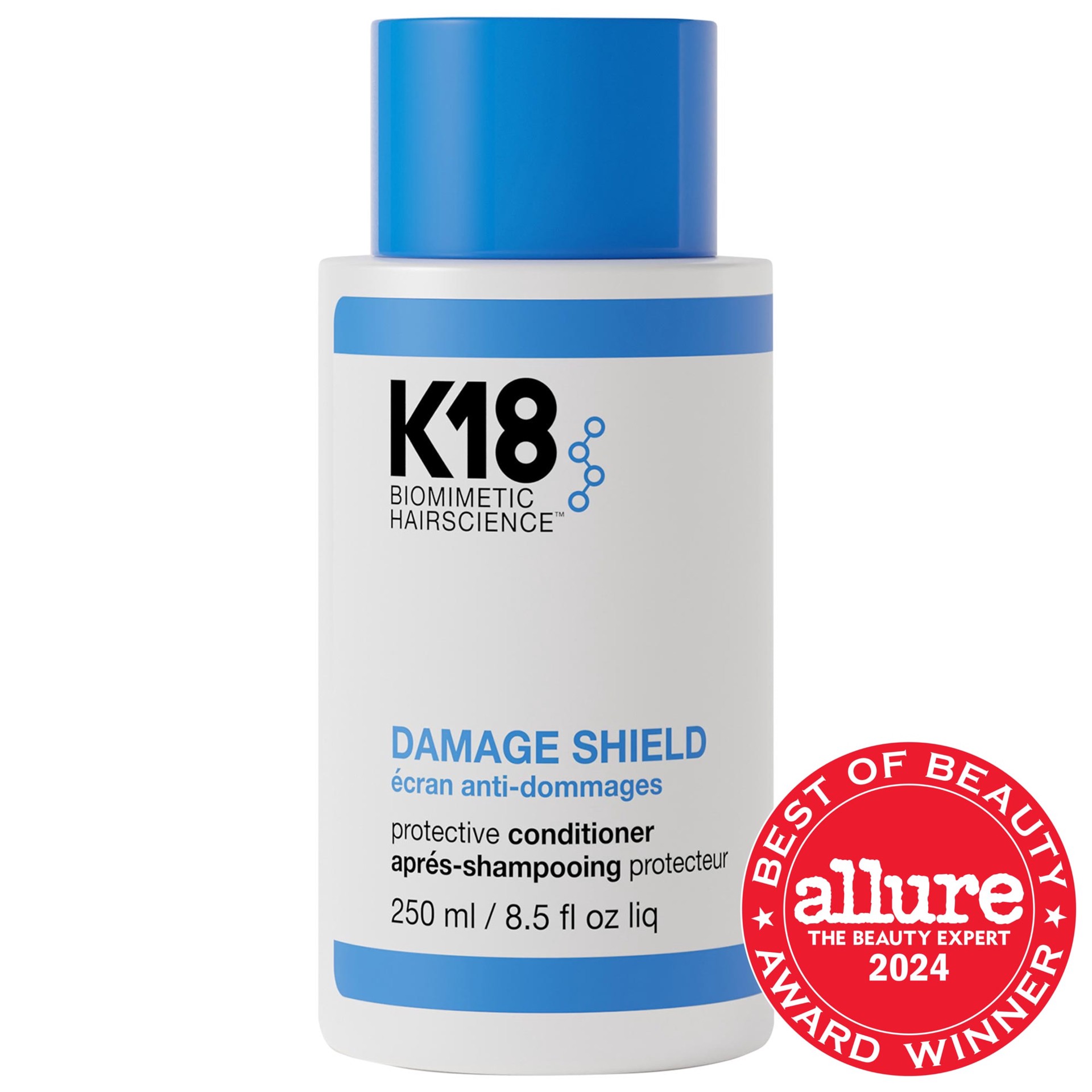 slide 1 of 9, K18 Biomimetic Hairscience DAMAGE SHIELD Protective Conditioner 8.5 oz / 250 mL,
