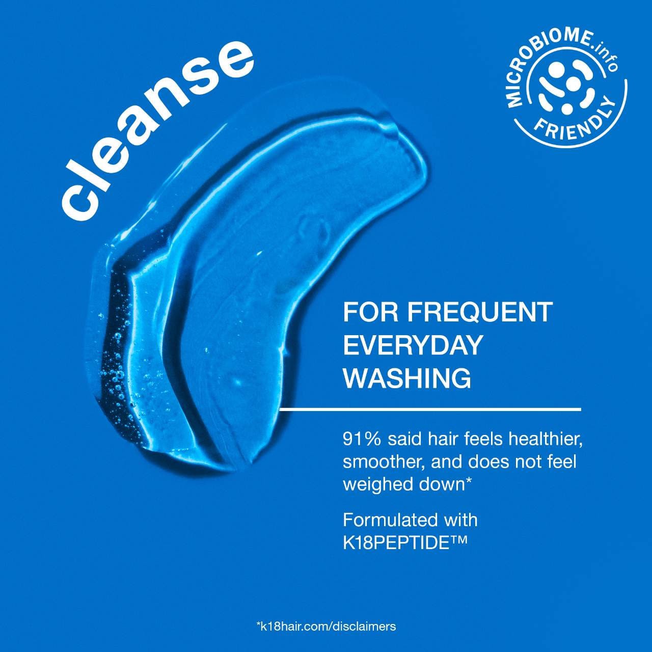 slide 4 of 7, K18 Biomimetic Hairscience DAMAGE SHIELD pH Protective Shampoo 8.5 oz,